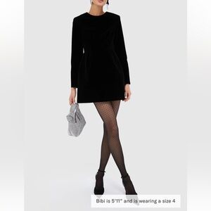 TUCKERNUCK Black Velvet Haley Dress